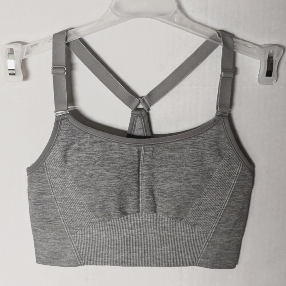 All in Motion girls sports bra gray sz M